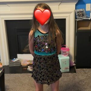 Sequin Star Kids Dance Costume